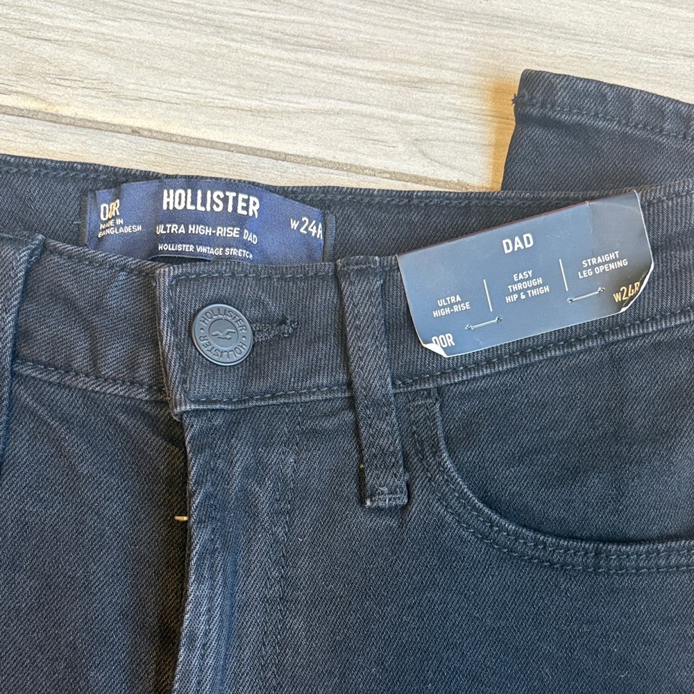 Hollister  Black Denim Dad Jean